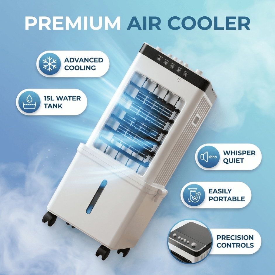 AeroPure 3-in-1 Silent Air Cooler with Purification