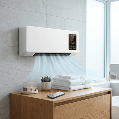 Gabrys 2-in-1 Wall Mounted Fan Heater – 1800W & Remote