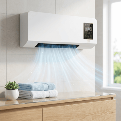 Wall Fan Heater with Remote – Heating & Cooling