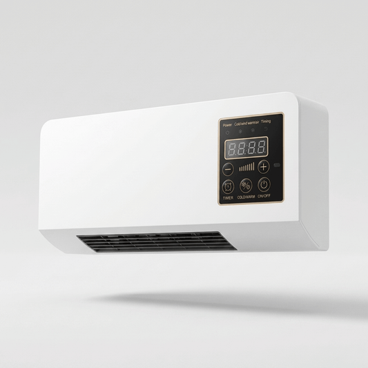 Wall Fan Heater with Remote – Heating & Cooling
